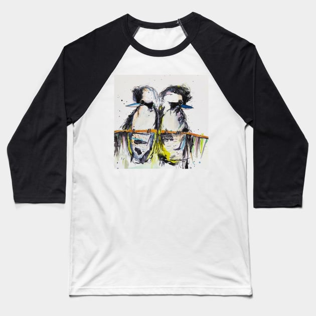 Two laughing Kookaburras Baseball T-Shirt by atep